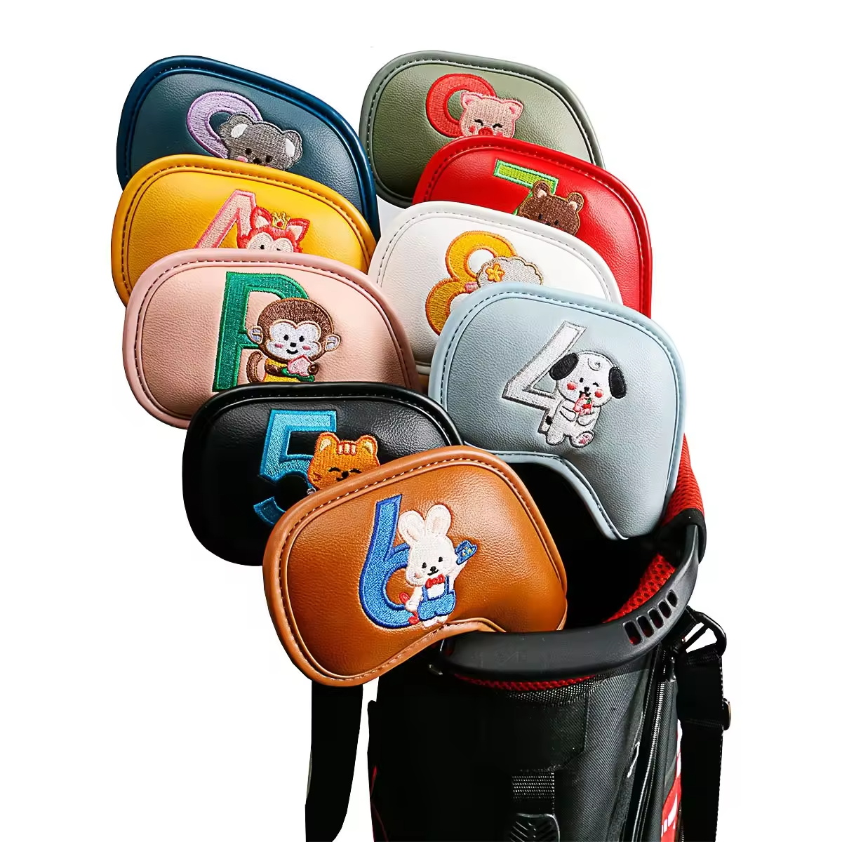 Golf Equipment Suppliers - 9 szt. Urocze pokrowce na główki
