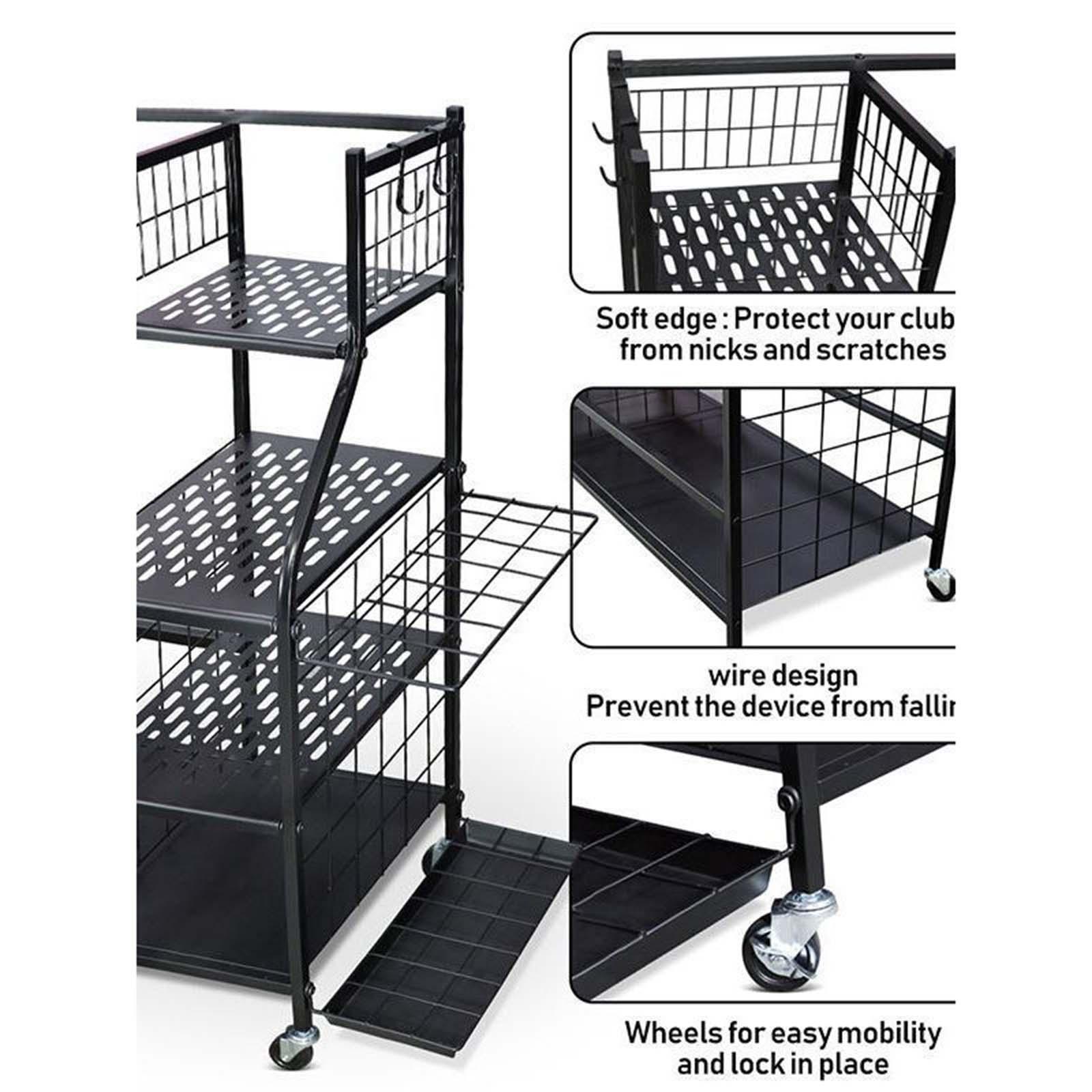 Stojak na torby golfowe, wytrz – Golf Equipment Garage Storage recenzja i cena